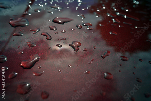 Photography drops on a car, beautiful, sweden, sverige,nacka, stockholm