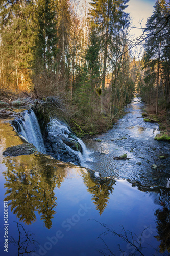 Wasserfall und Reflektion © didiair