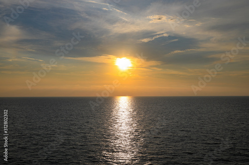 sunset over the sea © sstopchii