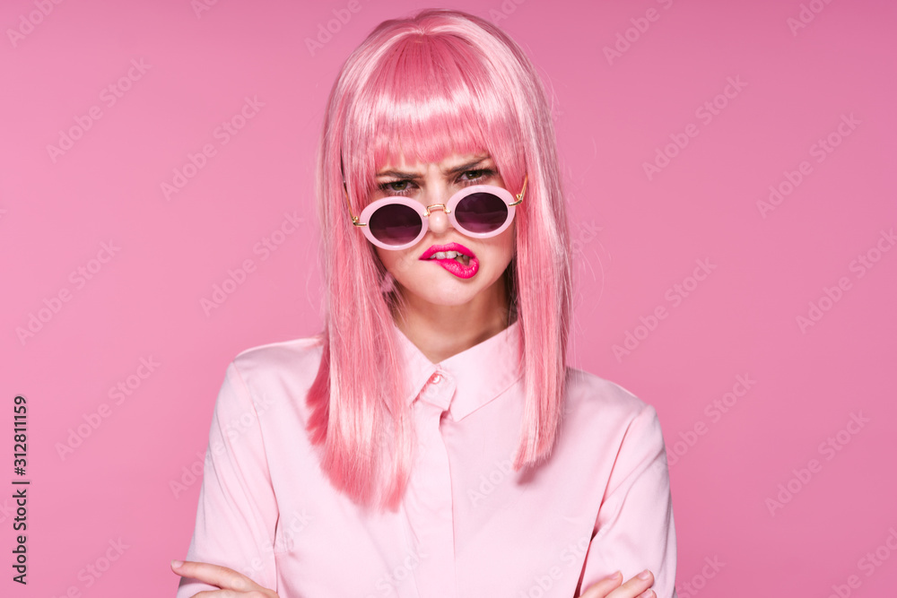 woman with carnival mask