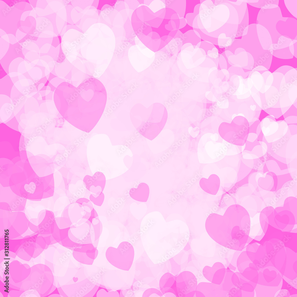 Delicate pink set of hearts for Valentine's day or wedding cards Delicate pink set of hearts for Valentine's day or wedding cards