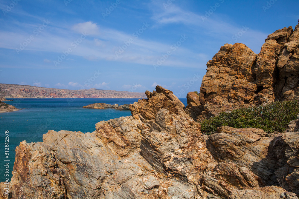 Vai beach - popular tourist destination in Crete, Greece Vai beach - popular tourist destination in Crete, Greece