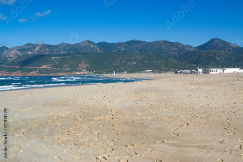 Vista della spiaggia Plage Mesu a Gonnesa © Rodolfo