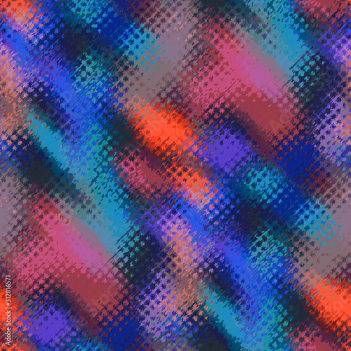 Wallpaper Mural Techno Futuristic Stained Glass Refraction Seamless Repeat Vector Eps 10 Pattern Swatch. Colored light pouring through a window texture. Torontodigital.ca