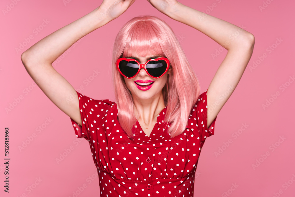 portrait of young woman in sunglasses