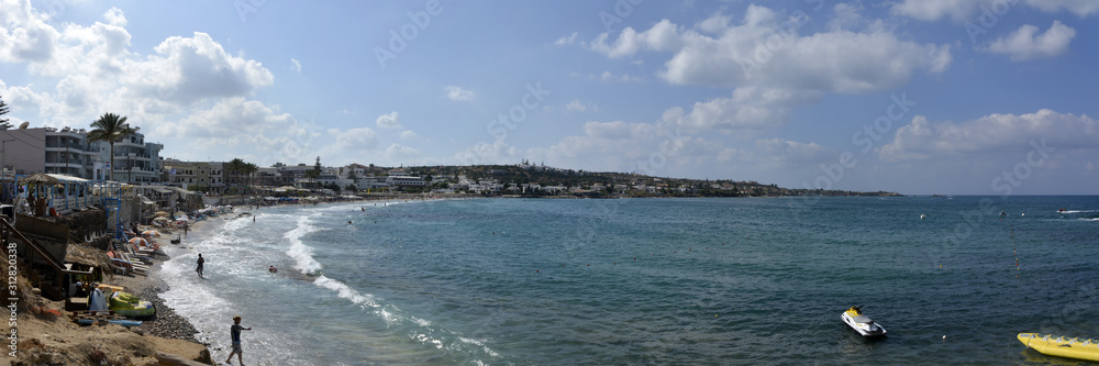 Hersonissos beach, bech of Creatn city Hersonissos beach, bech of Creatn city