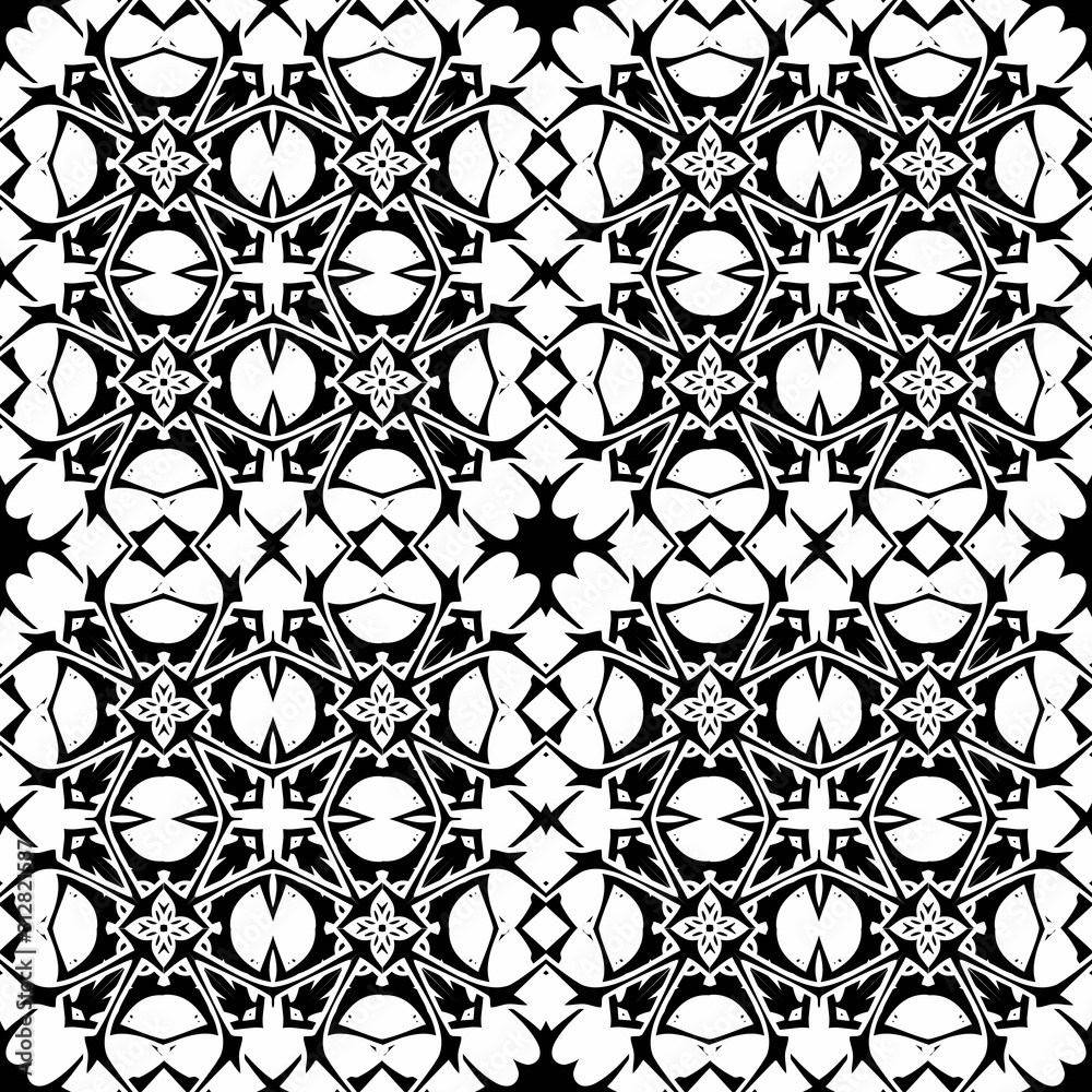 Fototapeta premium Seamless geometric pattern. Repeating texture for printing on wrapping paper, fabric, posters. Abstract background