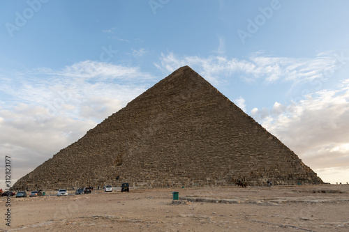 The Great Pyramid of Giza  also known as the Pyramid of Khufu or the Pyramid of Cheops 