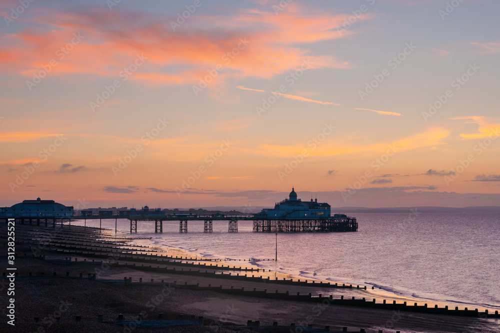 Eastbourne Pier Sussex in Sunrise
