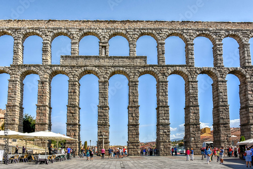Monumento acueducto de segovia, españa