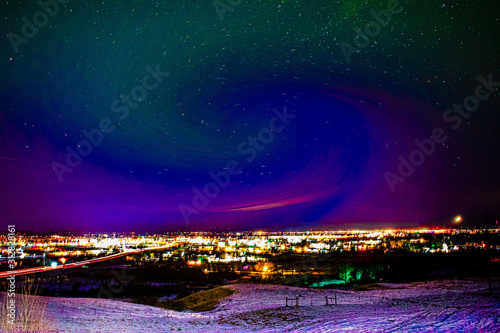 Northern Lights over Bozeman