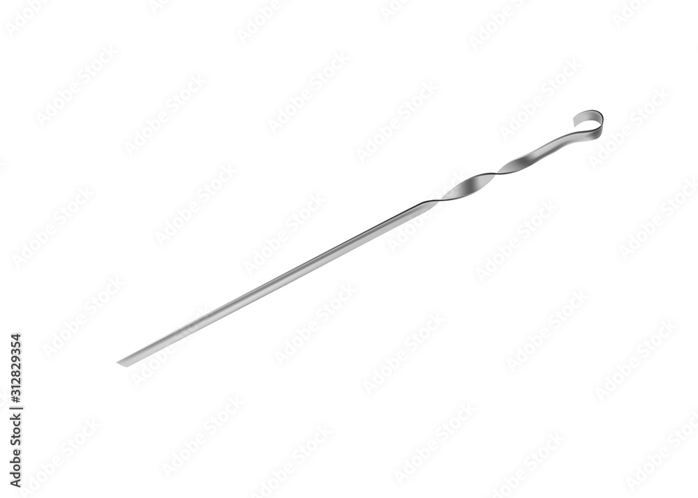 Skewer on white background Skewer on white background