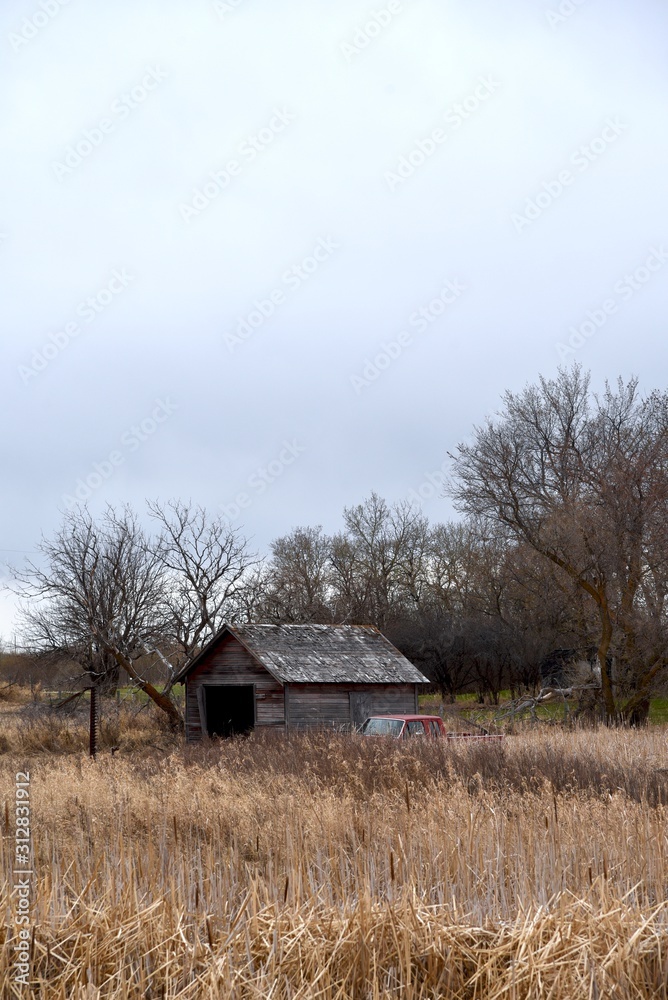 Fototapeta premium Rustic farm building