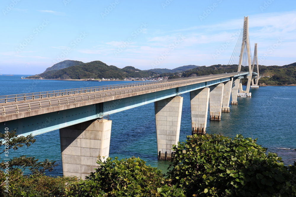 鷹島肥前大橋の風景