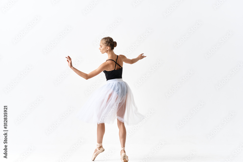 young ballet dancer in rehearsal young ballet dancer in rehearsal