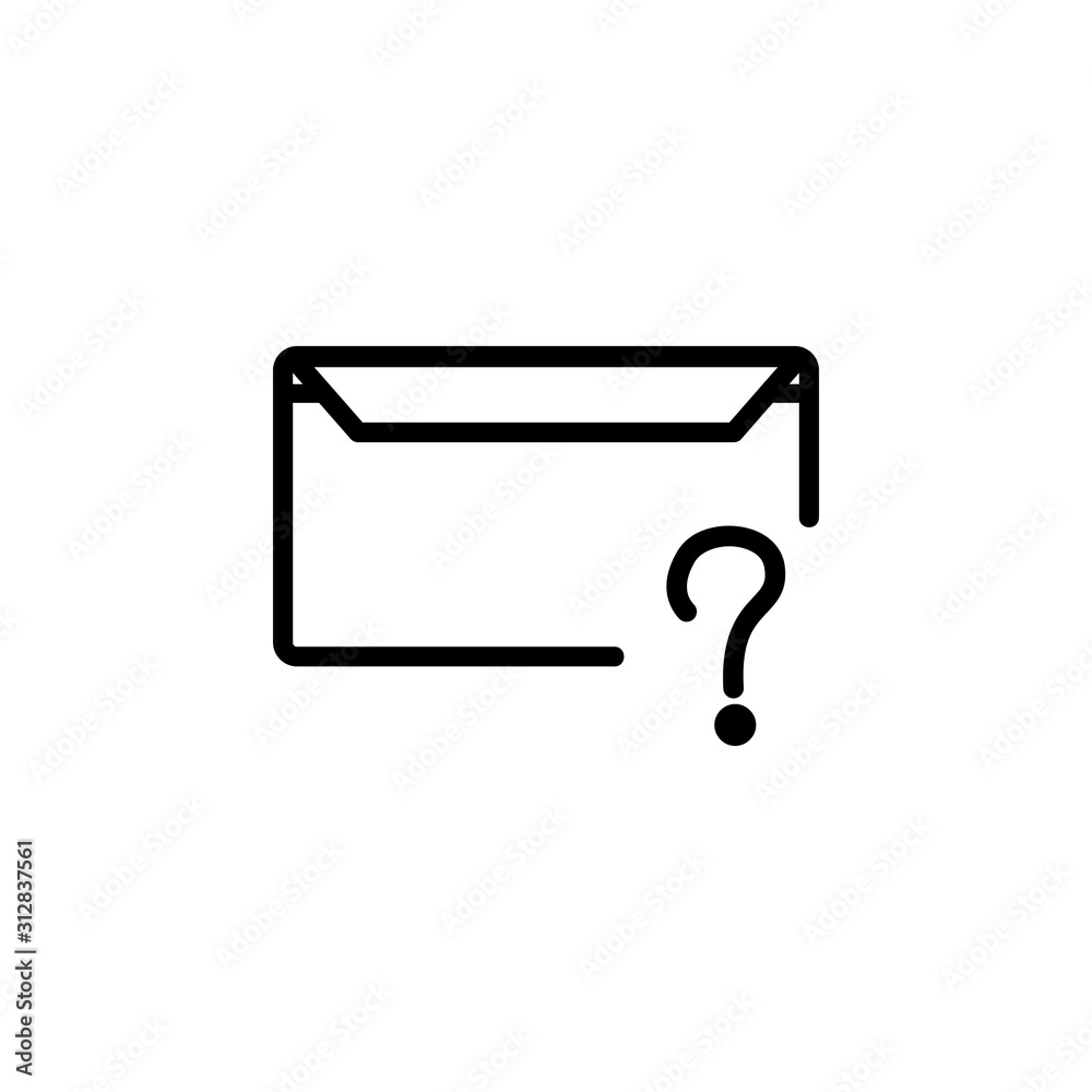 message icon design line style, question icon, logo and presentation template message icon design line style, question icon, logo and presentation template