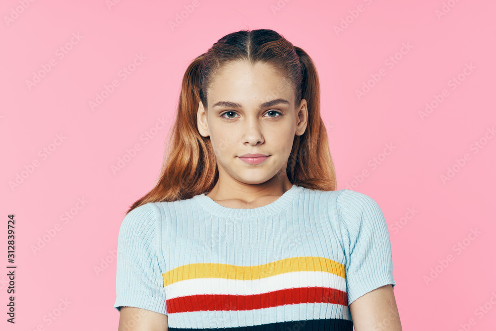portrait of a girl isolated on white portrait of a girl isolated on white