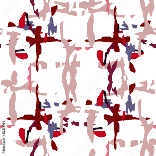 Ikat, Tie Dye. Batik, Hand Drawn Ornament. 
