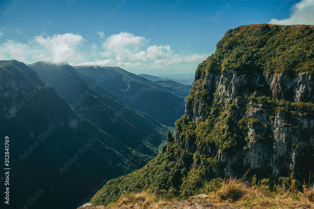Fototapeta premium Fortaleza Canyon with steep rocky cliffs