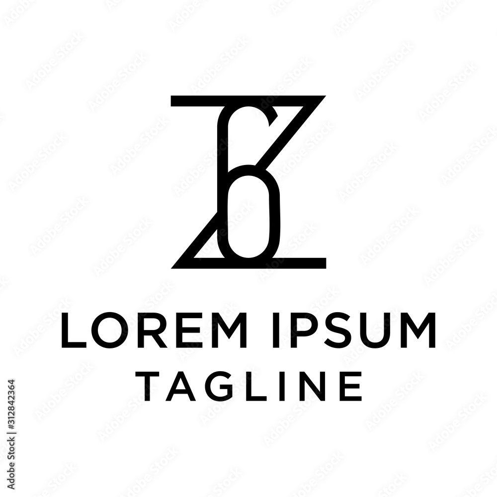 initial letter logo 6Z, Z6 logo template initial letter logo 6Z, Z6 logo template
