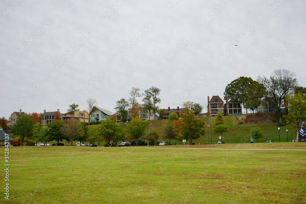 Memphis city autumn landscape, State of Tennessee Memphis city autumn landscape, State of Tennessee