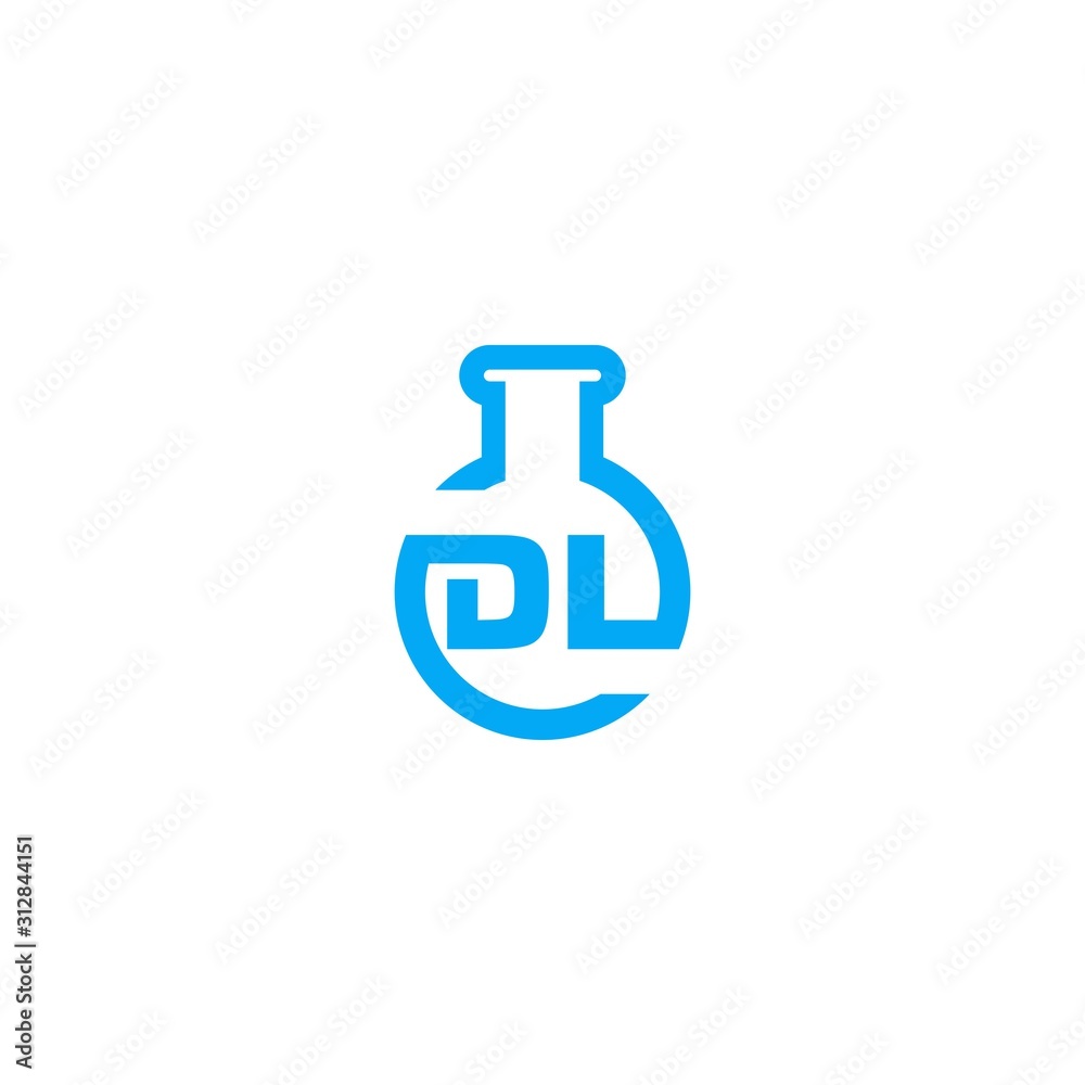 lab bottle logo premium