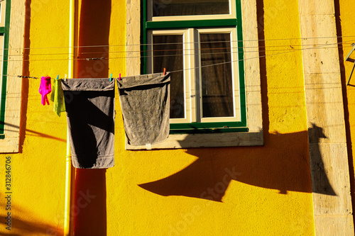 Laundry in Lisbon, Portugal
