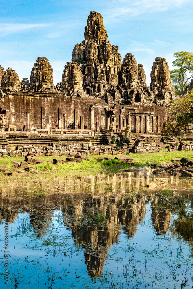 bayon temple archaeological site Combodia bayon temple archaeological site Combodia
