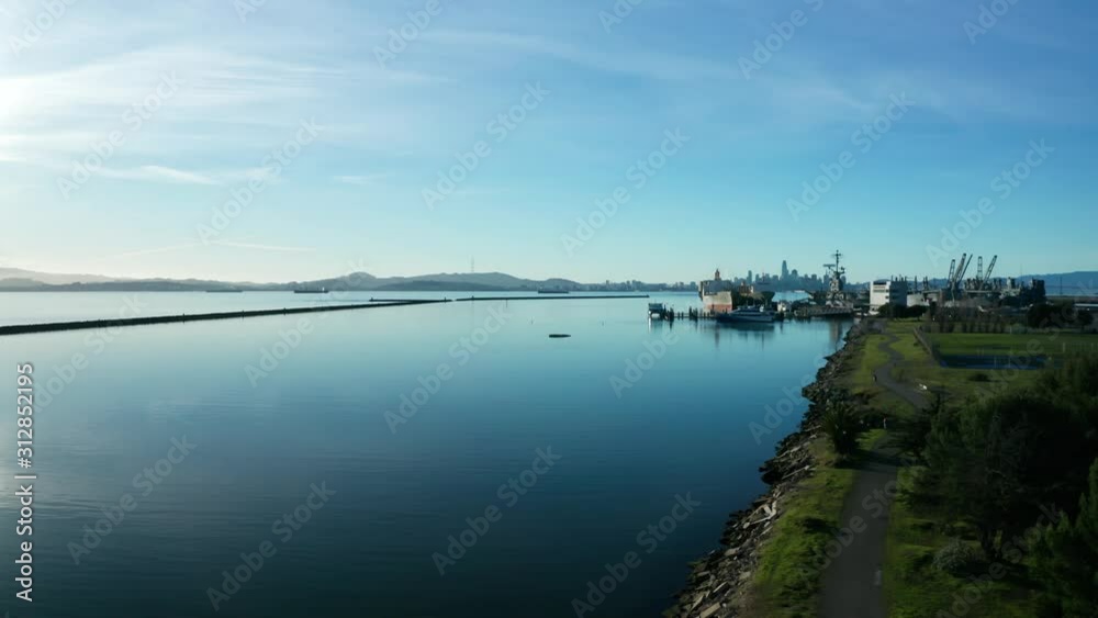 beautiful shoreline views of real estate in the luxurious bay afternoon sunset. beautiful shoreline views of real estate in the luxurious bay afternoon sunset.
