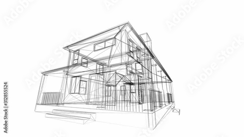 3D House Sketch