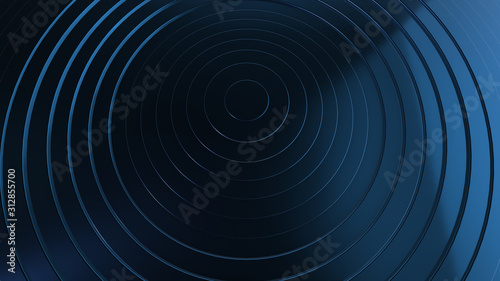 Abstract graphic background and texture, blue circles circles, layers. Science and technology concept background.