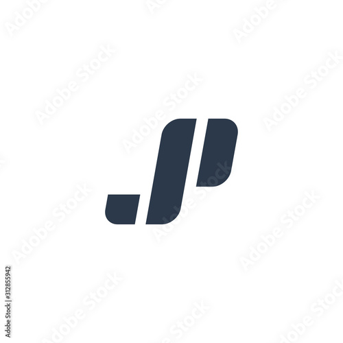 J and P letter logo design
