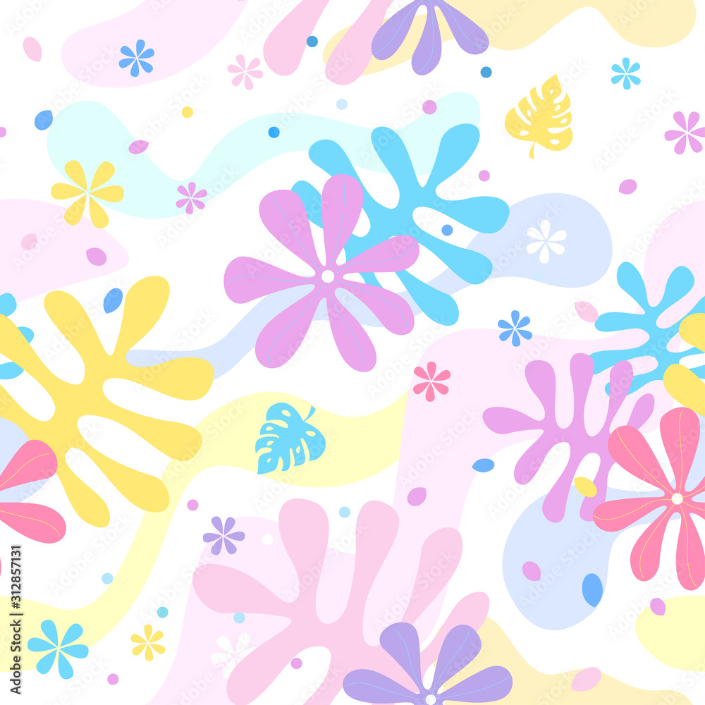 Floral seamless pattern pastel Floral seamless pattern pastel