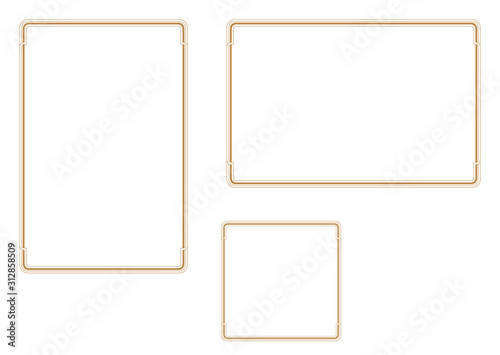 Decorative frame.A frame that gave a change in size to the same design.Good frame for a4 size paper.Certificate frame.