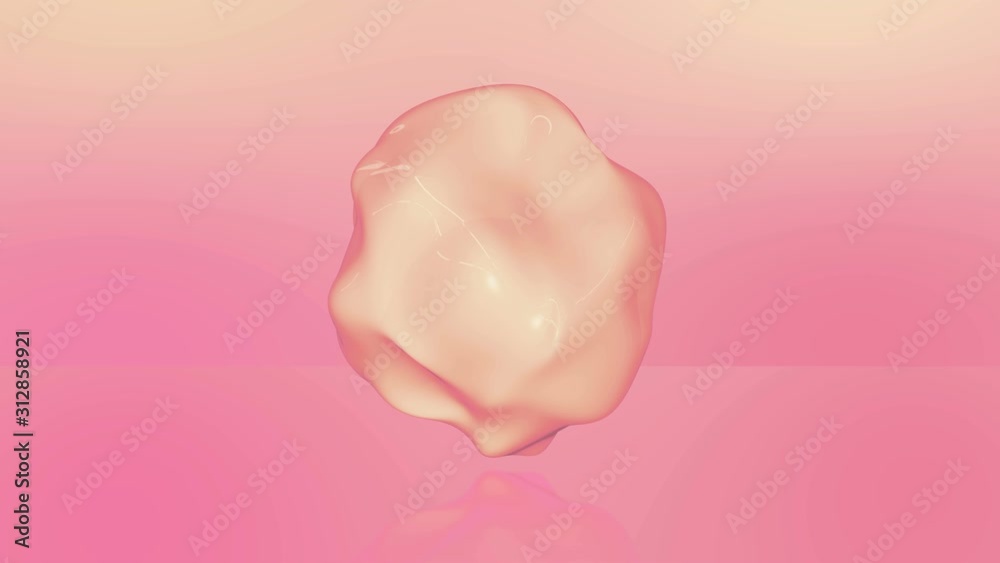 4k Abstract shape art animation. Pink glowing sphere rotating and deforming. 4k Abstract shape art animation. Pink glowing sphere rotating and deforming.