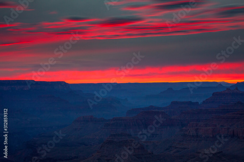 Vibrant Skies in the Grand Canyon