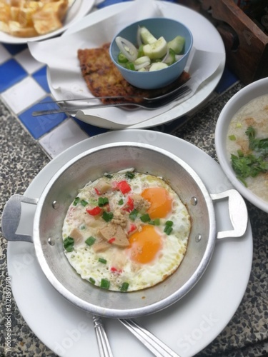 soup with eggs
