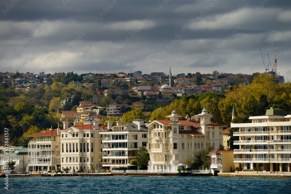 Mansion apartments in Istinye Turkey on the Bosphorus Strait