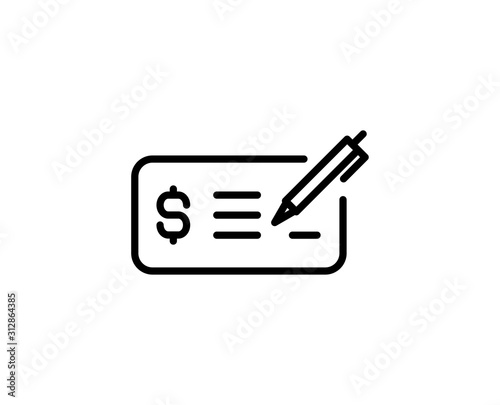 Flat line icon