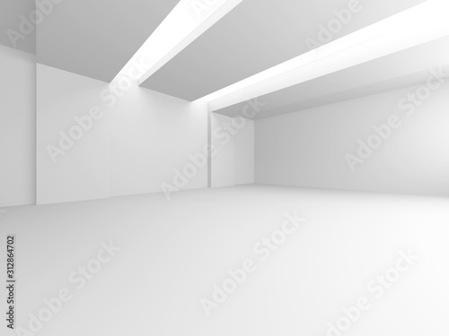 Futuristic White Architecture Design Background © VERSUSstudio