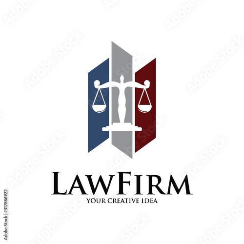 Law Firm Logo, Lawyers Logo Vector Template