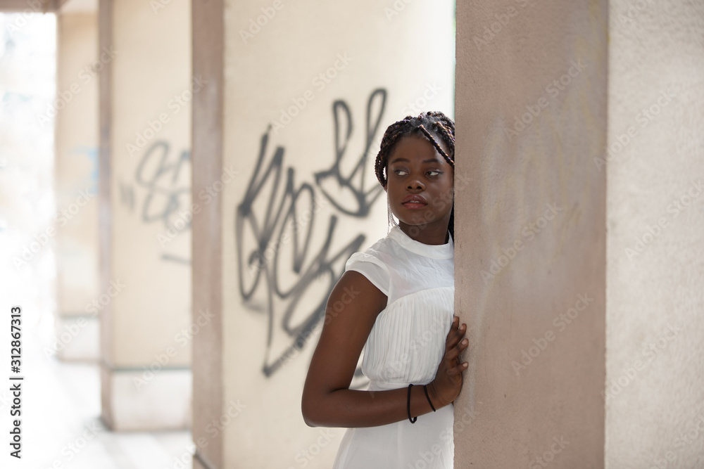 Obraz premium portrait of African american women on street 