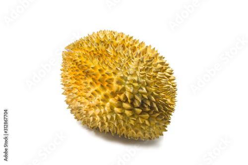 A durian isolated on a white background