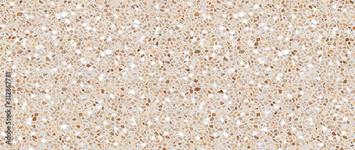 Panel kuchenny z motywem Beautiful beige terrazzo stone texture, pebble stone background