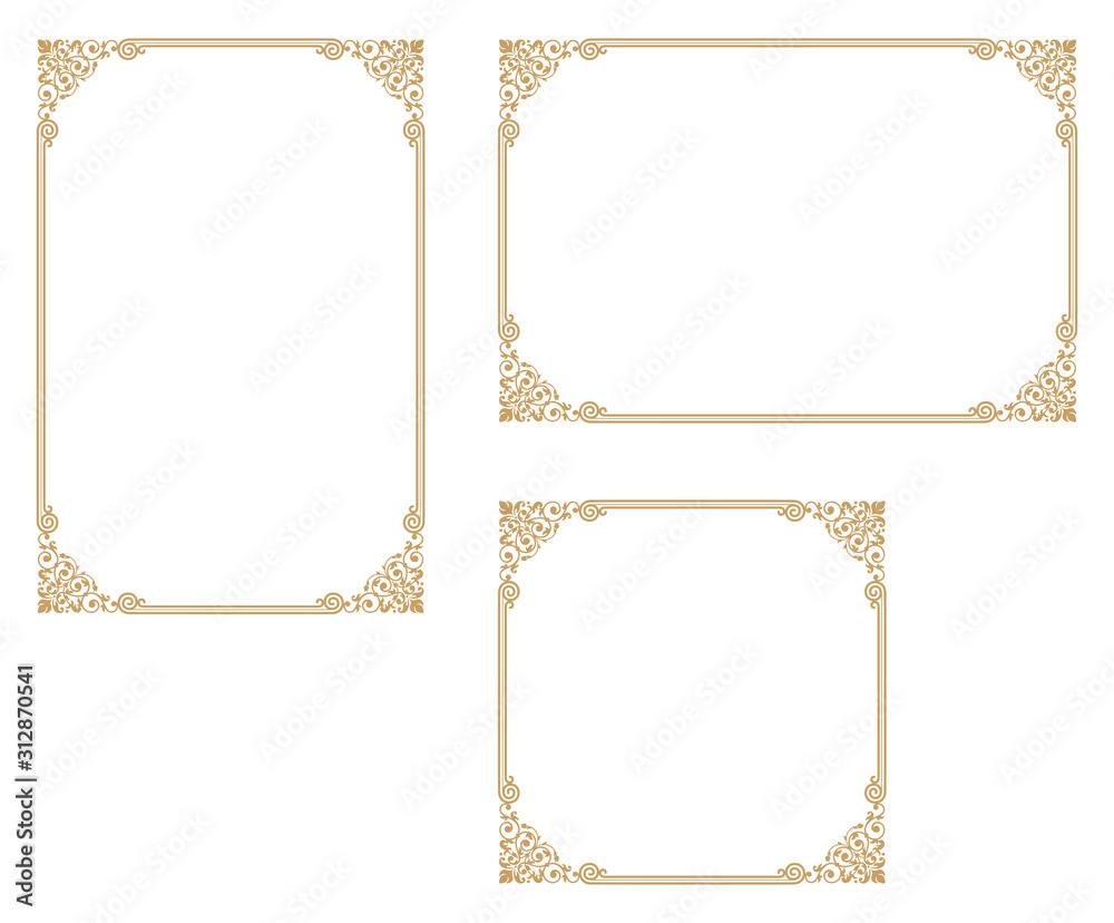 Decorative frame.A frame that gave a change in size to the same design.Good frame for a4 size paper.Certificate frame.