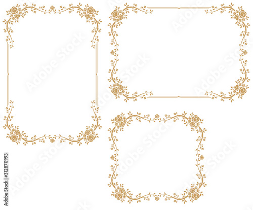 Decorative frame.A frame that gave a change in size to the same design.Good frame for a4 size paper.Certificate frame.