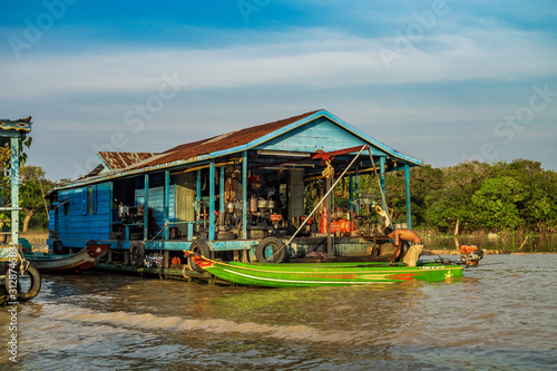 Floating village, Cambodia, Tonle Sap, Koh Rong island. © rudiernst