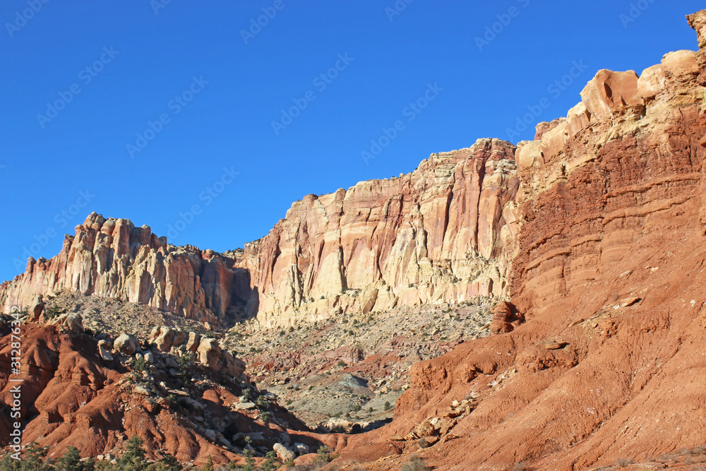 Fototapeta premium Capitol Reef National Park, Utah, in winter 