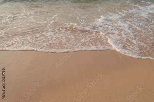 Beautiful background beach with sand and sea