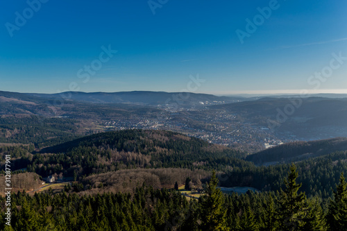 Kleine Wanderrunde am winterlichen Neujahrsmorgen rund um Ruppberg bei Zella-Mehlis - Thüringen/Deutschland photo